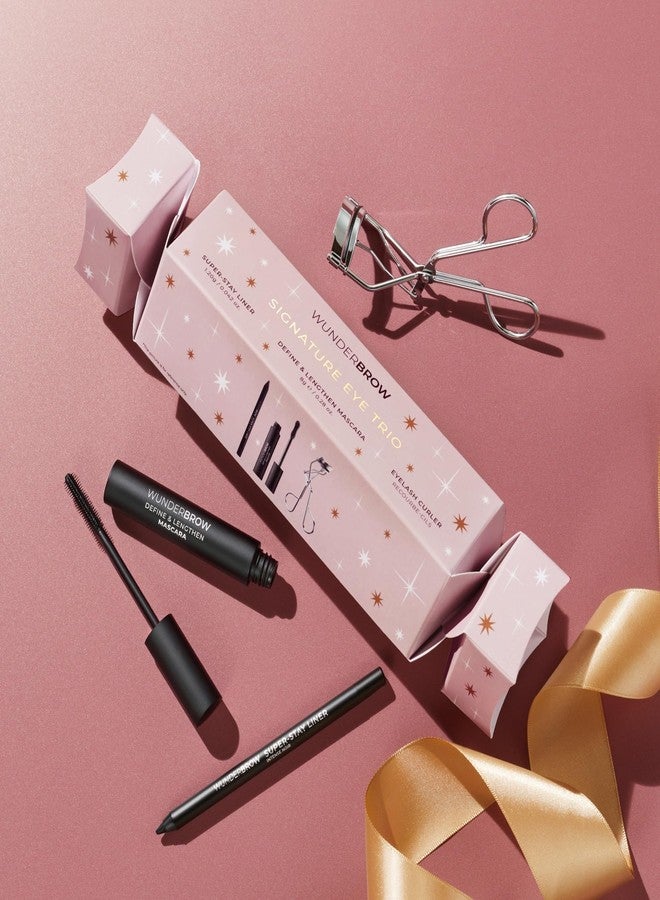 وندر برو مجموعة وندربرو سيجنتشر آي تريو فيستيف كراكر، مجموعة هدايا العيد، تتضمن ماسكارا، كحل أسود، وأداة تجعيد الرموش - Image 4